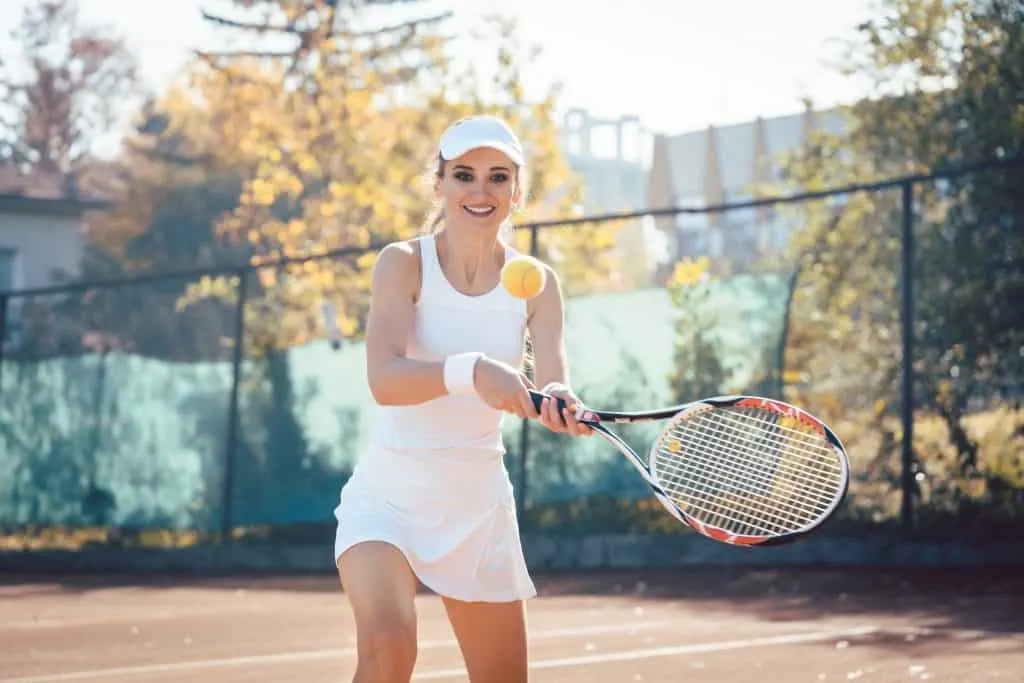 Tennis volley shot